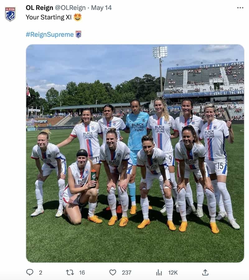 Some juicy energy joins the squad line up for OL Reign's NWSL game against North Caroline Courage.